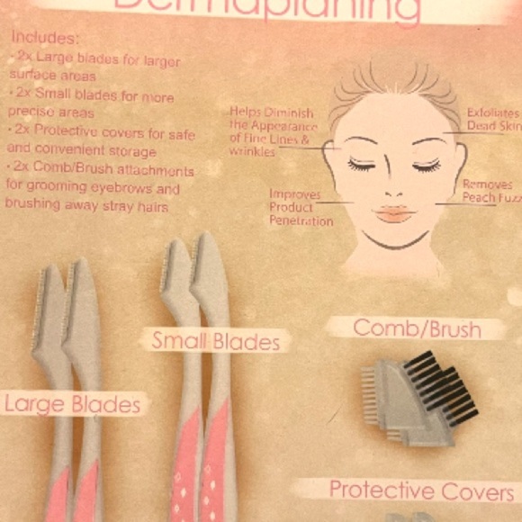 NWT Hollywood Expression 8 Piece Dermaplaning Set / Exfoliates Dead Skin - Picture 3 of 3